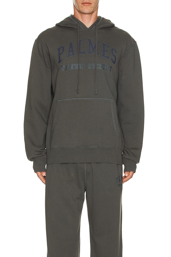 view 3 of 3 Mats Hooded Sweatshirt in Charcoal