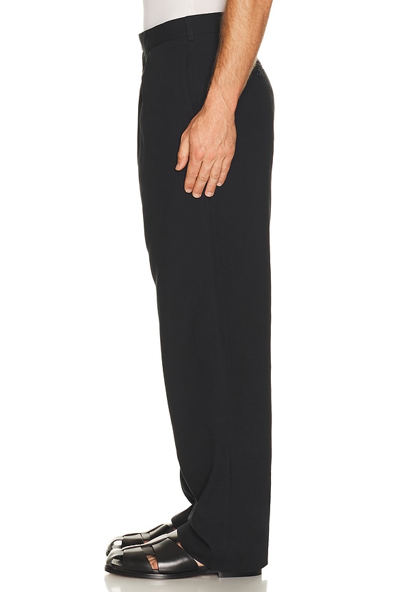 view 2 of 5 Wide Pleated Trousers in Black