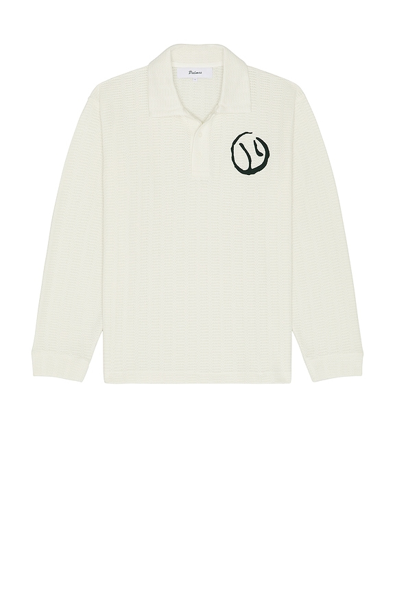 view 1 of 5 Knitted Rugby Shirt in Off-White
