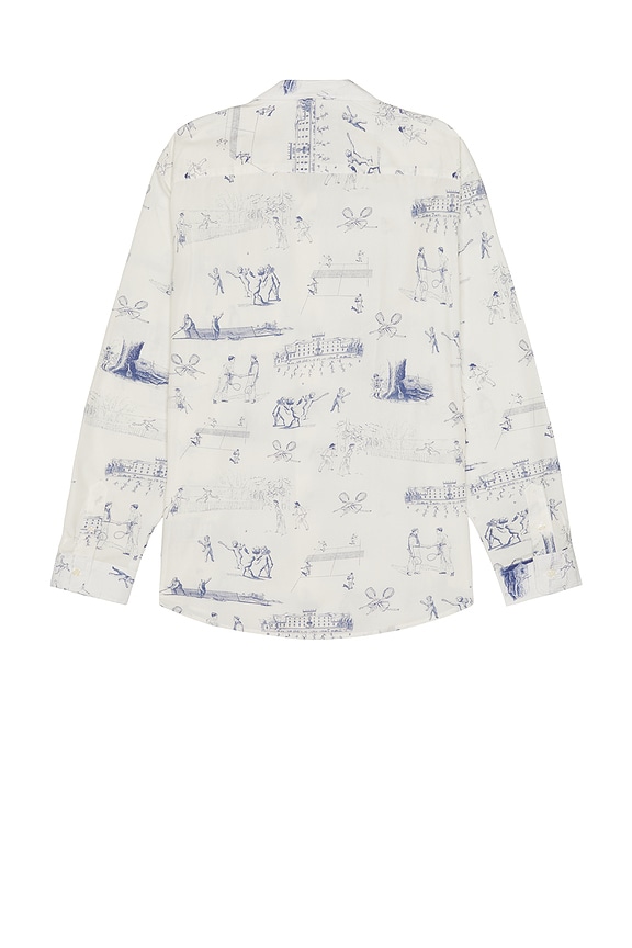 view 2 of 4 Printed Poplin Shirt in White