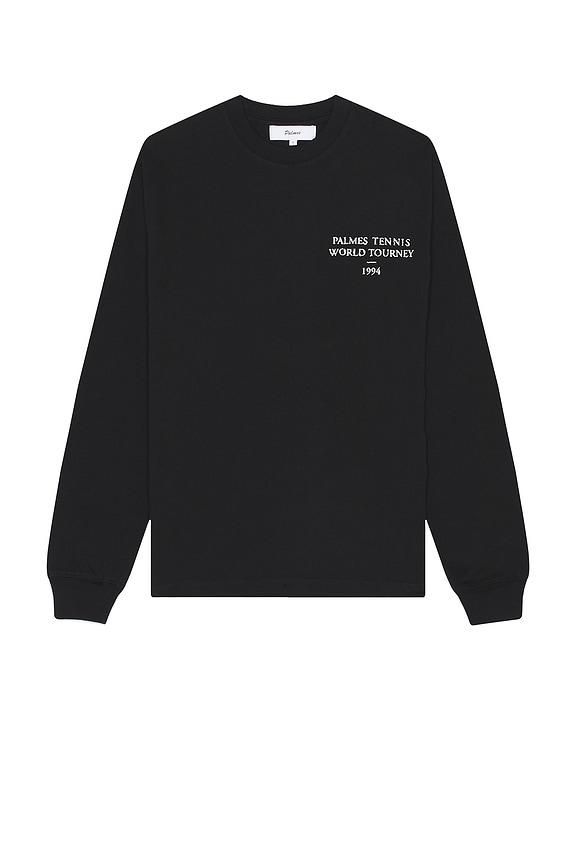 view 2 of 4 Long-Sleeved T-Shirt in Black