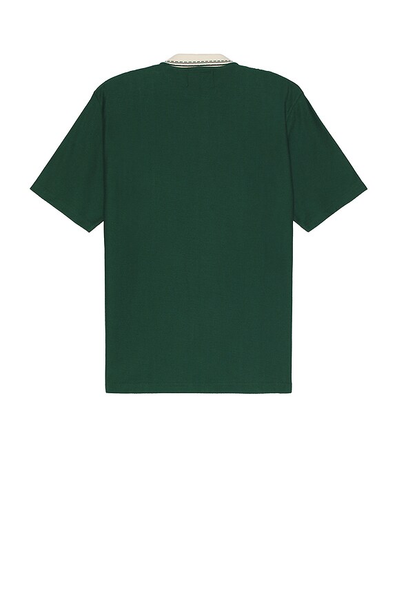 view 2 of 3 POLO À GLISSIÈRE LUCA in Dark Green