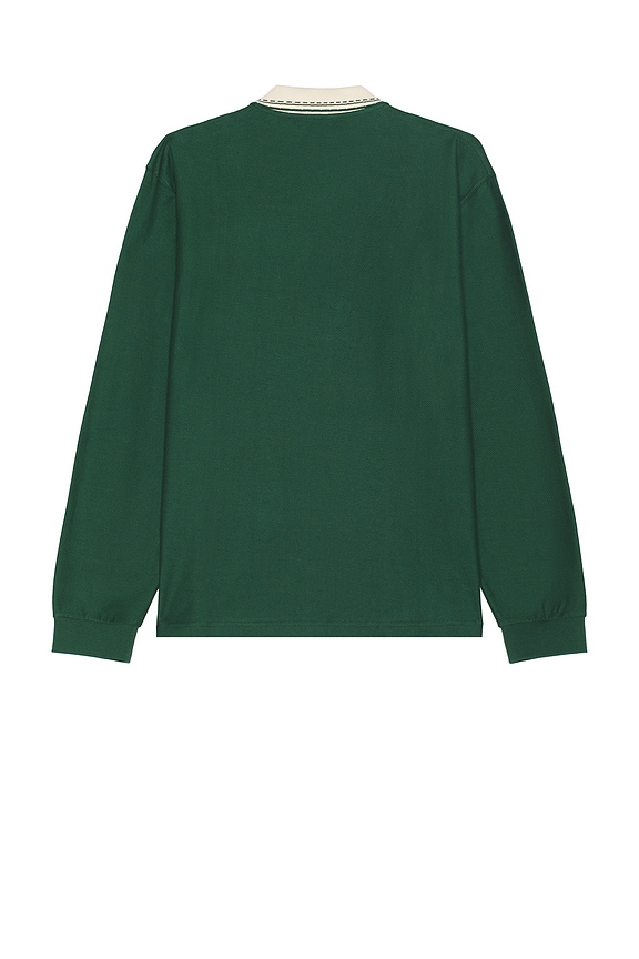 view 2 of 3 Rio Ls Zip Polo Shirt in Dark Green