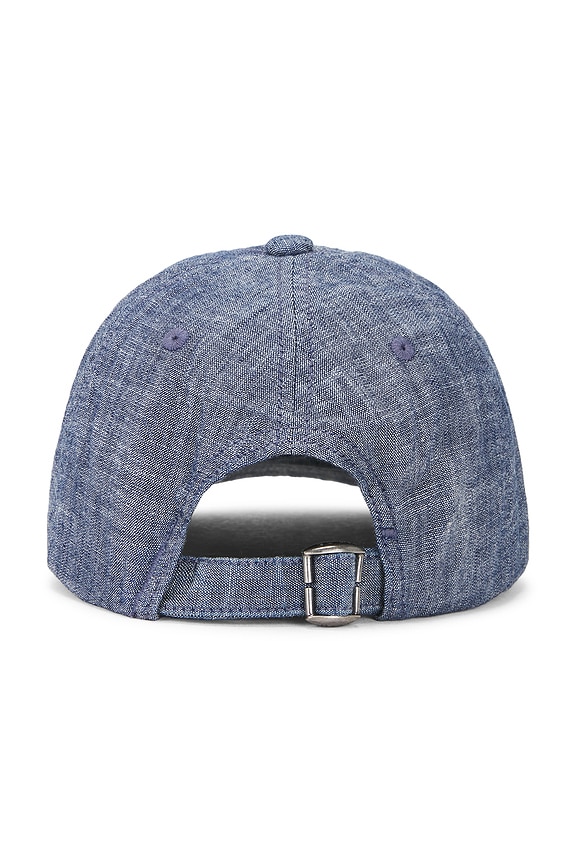 view 2 of 2 Kids Cotton Chambray Novelty Bear Graphic Sport Cap in Chambray