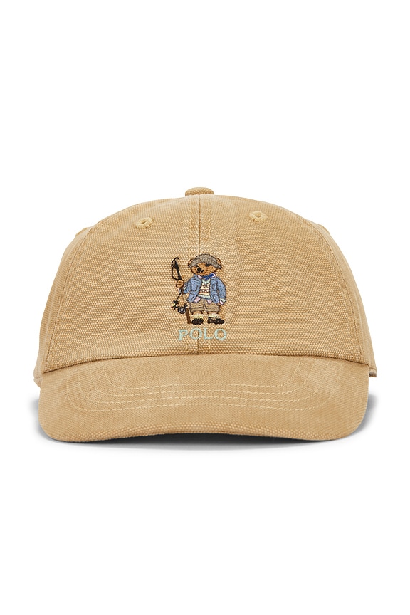 view 1 of 2 Kids Canvas Sports Cap in Tan