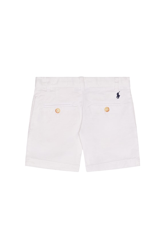 view 2 of 2 Straight Fit Stretch Chino Short in White