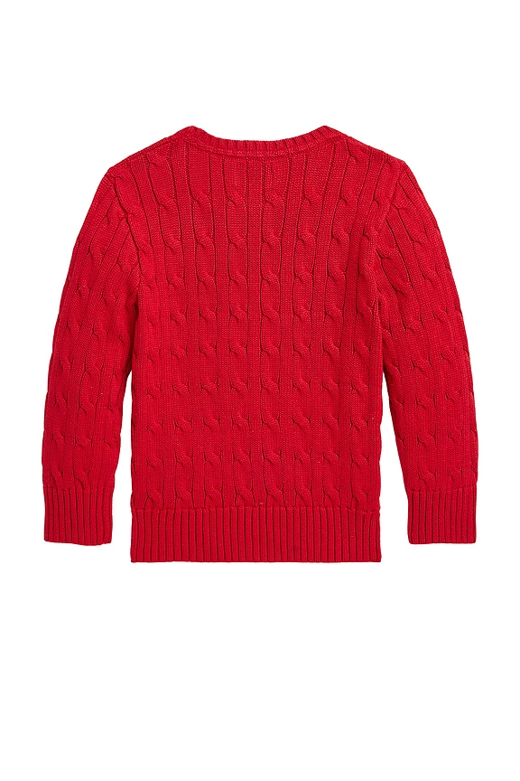 view 2 of 2 PULL HOLIDAY BEAR in Red