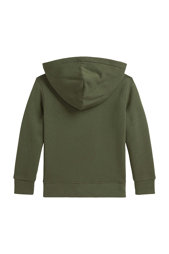 view 2 of 2 Fleece Full-Zip Hoodie in Mint Olive