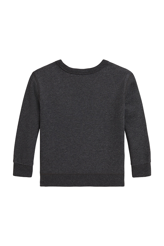 view 2 of 6 Long Sleeve Fleece Bear Graphic Crewneck Sweatshirt in Bear Windsor Heather