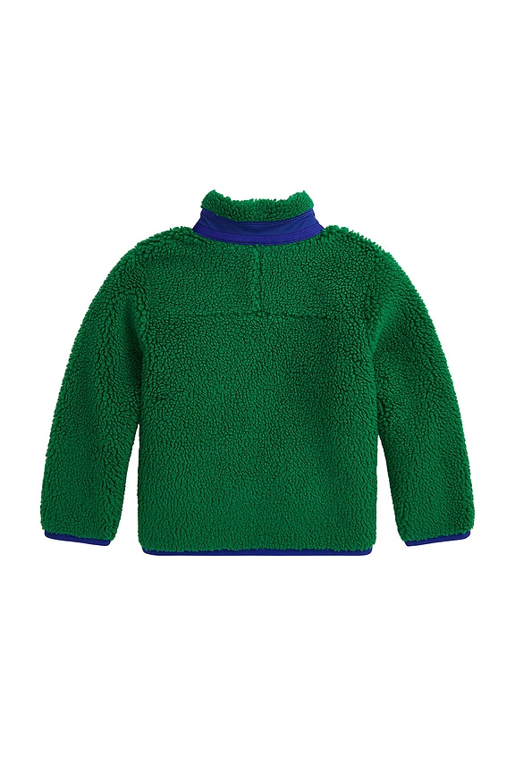 view 2 of 2 Kids Full-zip Fleece Sweatshirt in Athletic Green