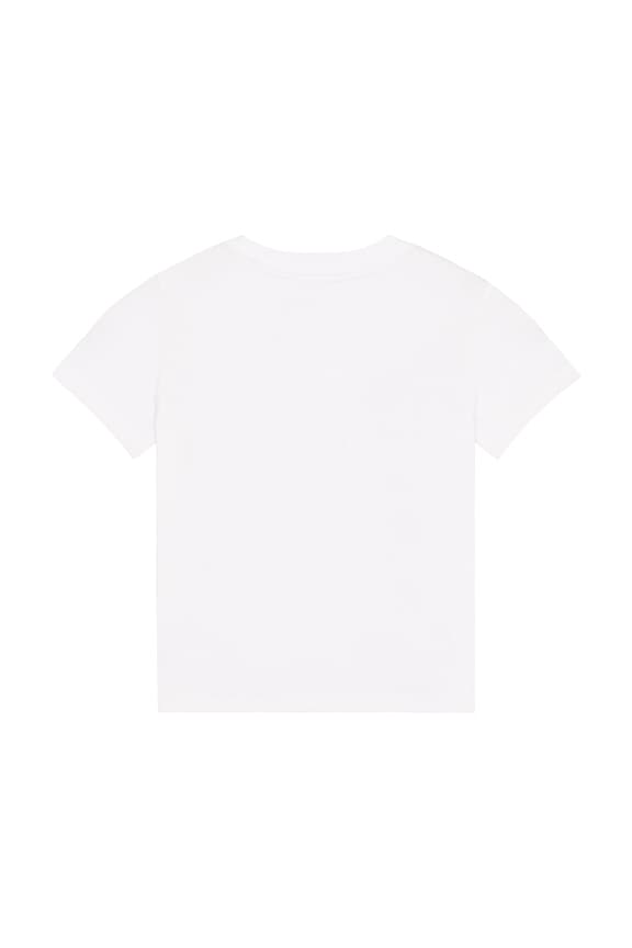view 2 of 2 Kids Short Sleeve Jersey Knit Fishing Polo Bear T-shirt in White