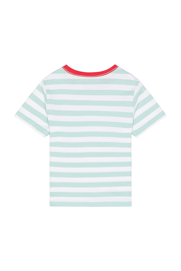 view 2 of 2 CAMISETA in Parakeet & White