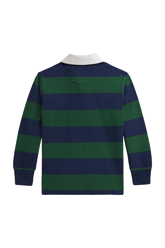 view 2 of 5 CHEMISE RUGBY in Verano Green & Rustic Navy