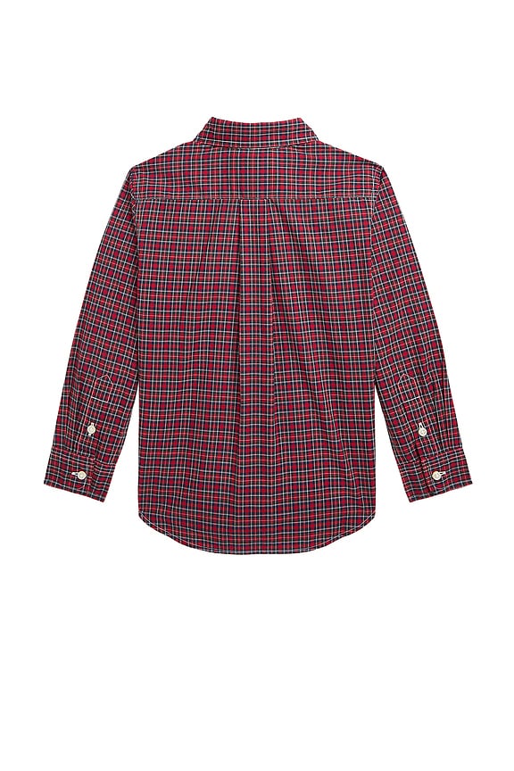 view 2 of 2 Kids Long Sleeve Sport Top in Red Black Multi
