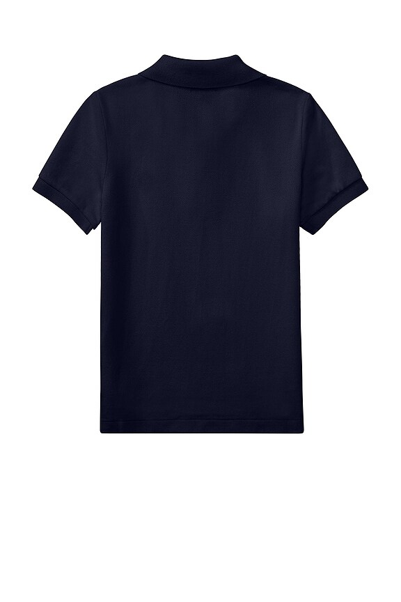 view 2 of 2 Kids Short-Sleeve Basic Mesh Polo in Refined Navy