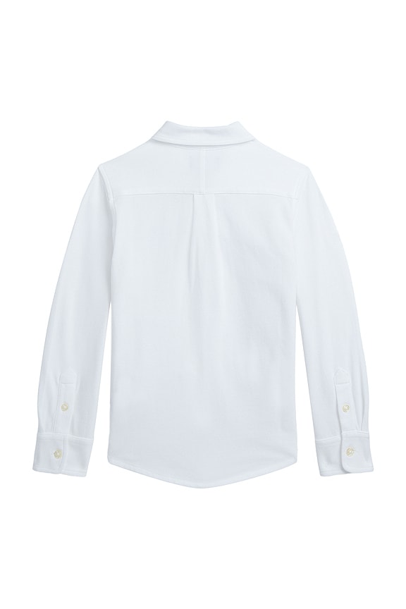 view 2 of 5 Long Sleeve Featherweight Mesh Sport Shirt in White
