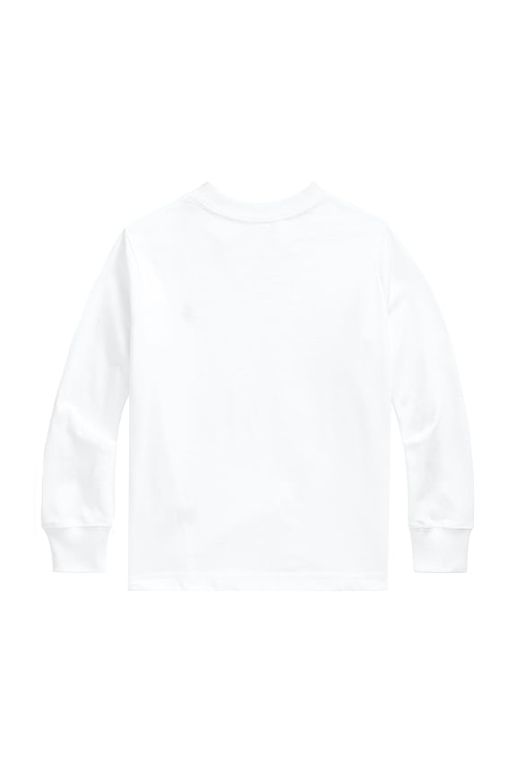 view 2 of 2 Long Sleeve Crewneck T-Shirt in White