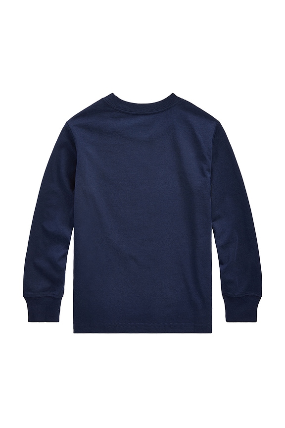 view 2 of 2 Long Sleeve Crewneck T-Shirt in Cruise Navy