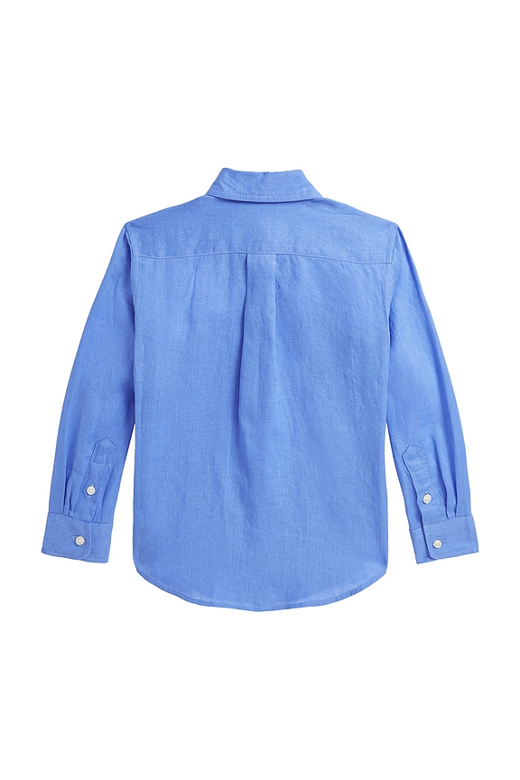 view 2 of 2 Kids Linen Sport Shirt in Harbor Island Blue
