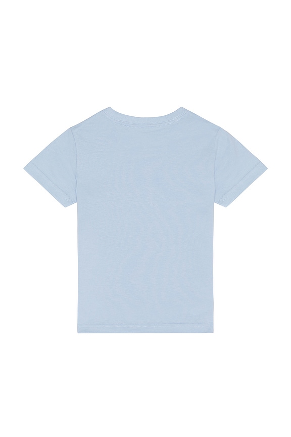 view 2 of 2 Short Sleeve Cotton Jersey Crewneck T-shirt in Office Blue