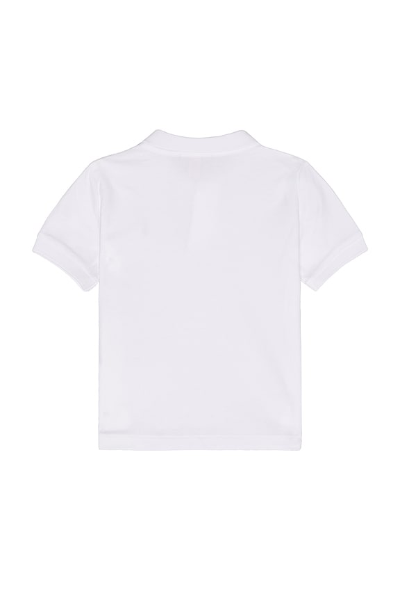 view 2 of 2 TOP POLO in White