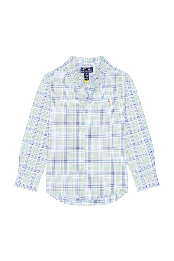 view 1 of 2 CAMISA in Green Blue Multi