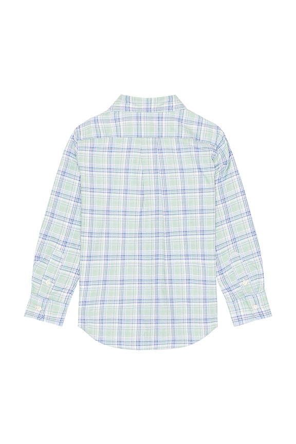 view 2 of 2 CAMISA in Green Blue Multi