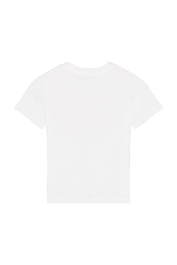 view 2 of 2 Kids Short Sleeve Cotton Knit Flag T-shirt in White