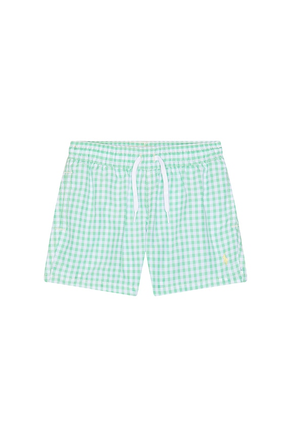 view 1 of 2 Recycled Polyester Traveler Swim Trunk in Celadon