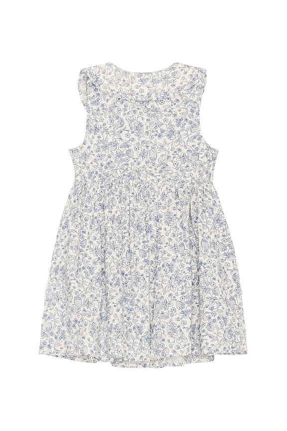 view 2 of 2 Sleeveless Cotton Floral Button Shirt Dress in Strawberry Garden