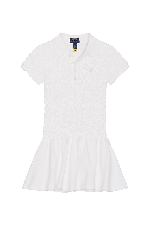 view 1 of 2 ROBE AVEC COL in White