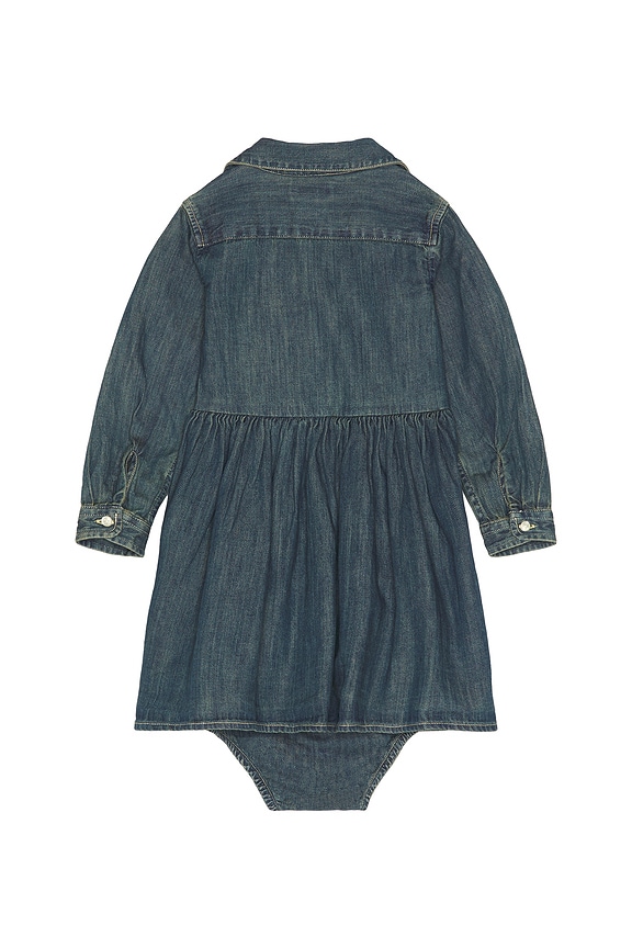 view 2 of 2 Baby Shirred Denim Shirtdress in Indigo