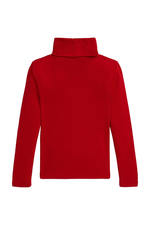view 2 of 2 Long Sleeve Knit Turtleneck Pullover in Ralph Red