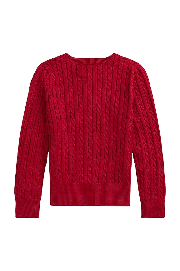 view 2 of 2 GILET CABLE KNIT in Eaton Red