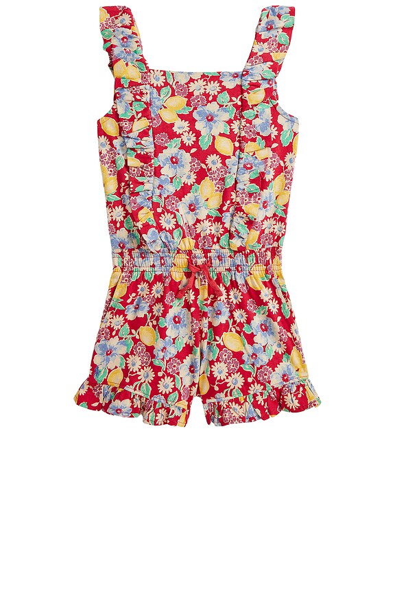 view 1 of 2 Kids Romper in Lemon Floral