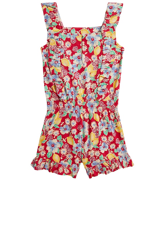 view 2 of 2 Kids Romper in Lemon Floral