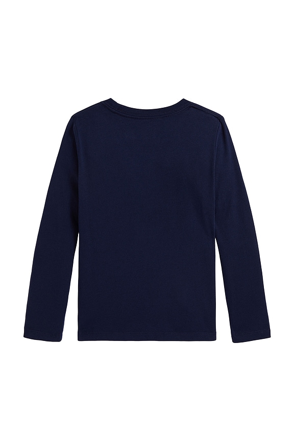 view 2 of 2 Long Sleeve Scotty Dog Graphic T-Shirt in Refined Navy