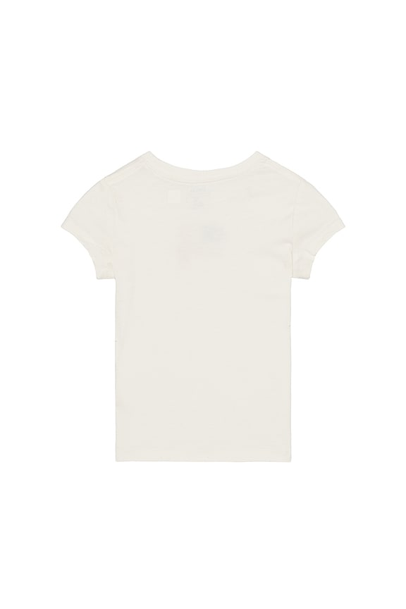 view 2 of 2 Kids Short Sleeve Cotton Jersey Flag Embroidered T Shirt in Nevis