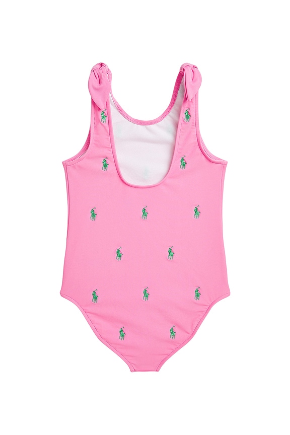 view 2 of 2 BAÑADOR PONY SCHIFFLI in Laguna Pink & Tiller Green