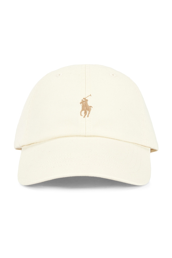 view 1 of 2 Twill Sport Cap in Parchment Cream