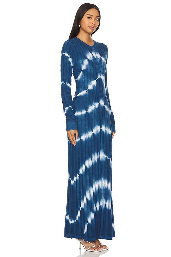 view 2 of 3 VESTIDO MIDI DAY in Indigo Tie Dye