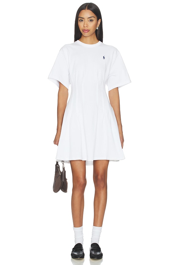 view 1 of 4 ROBE T-SHIRT À MANCHES COURTES EN JERSEY in White