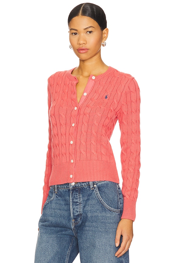 view 2 of 5 GILET EN MAILLE COTTON CARDI in Red Sky