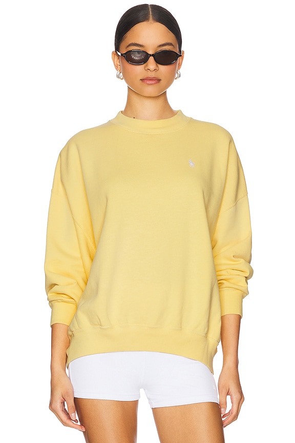 view 2 of 5 Vintage Crew Pullover in Wicket Yellow