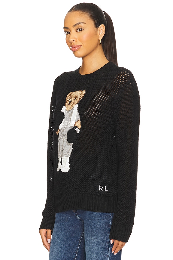 view 2 of 4 Polo Bear Cotton Crewneck Sweater in Polo Black