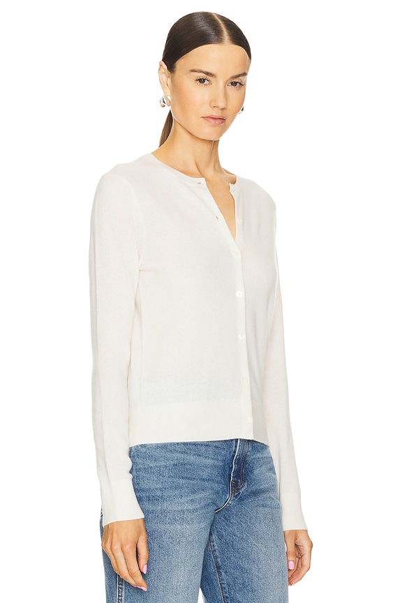 view 2 of 4 GILET MANCHES LONGUES CASHMERE in Cream