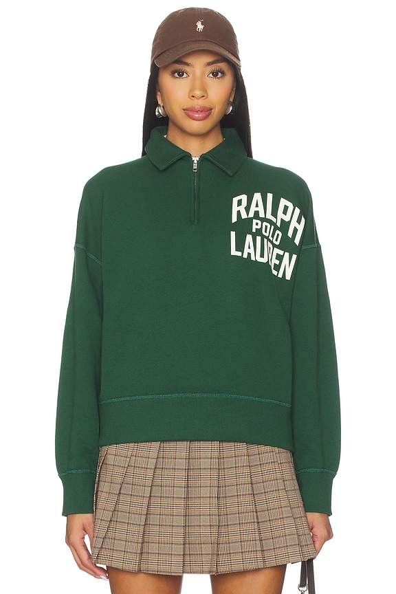 view 2 of 5 Logo Fleece Quarter Zip in Northwest Pine