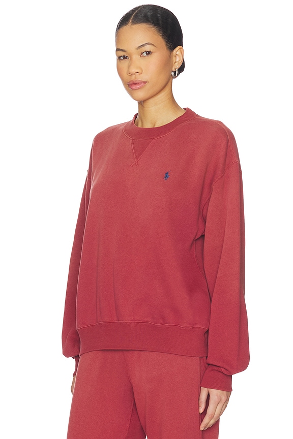 view 2 of 5 Arctic Fleece Crew Sweatshirt in Red Snapper