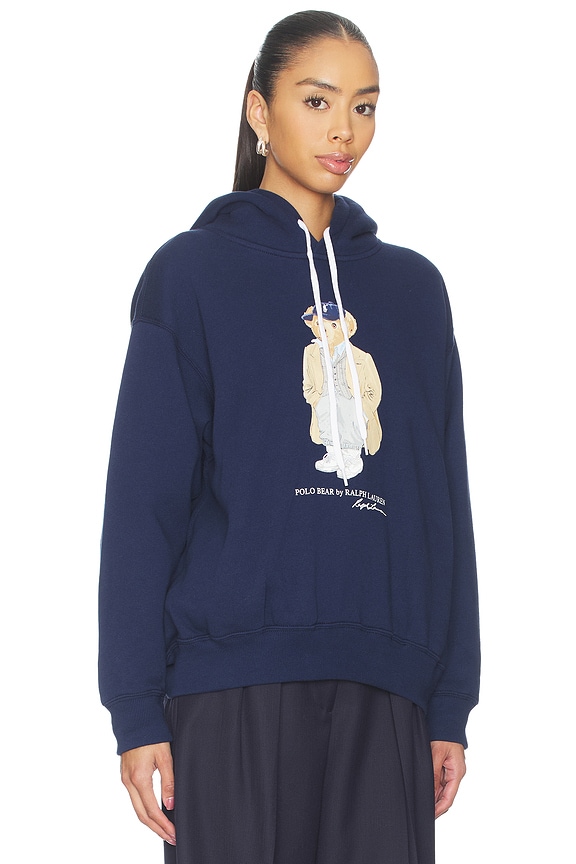 view 2 of 4 Artic Fleece Long Sleeve Hood Sweatshirt in Newport Navy