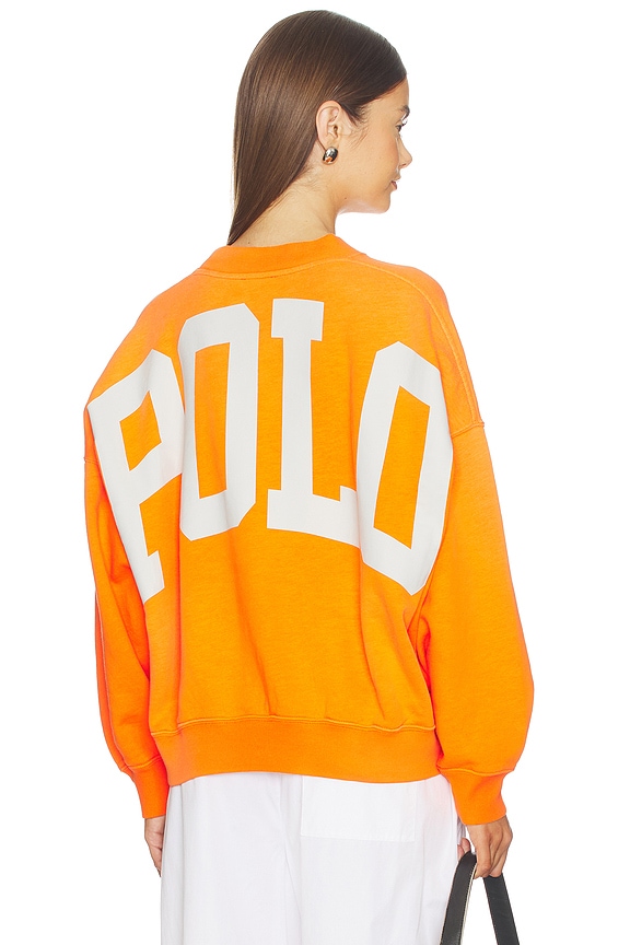 view 1 of 6 Vintage Fleece Crew Sweater in Solar Orange